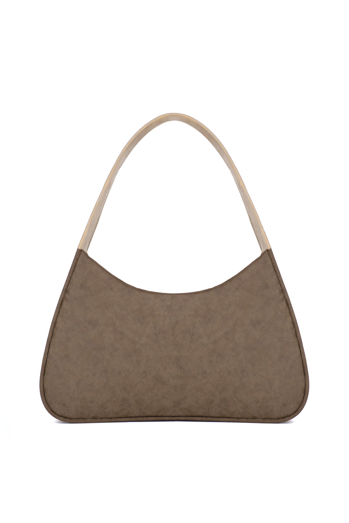 BEIGE ECO NUBUCK LEATHER XL SHOULDER BAG X NILKEM