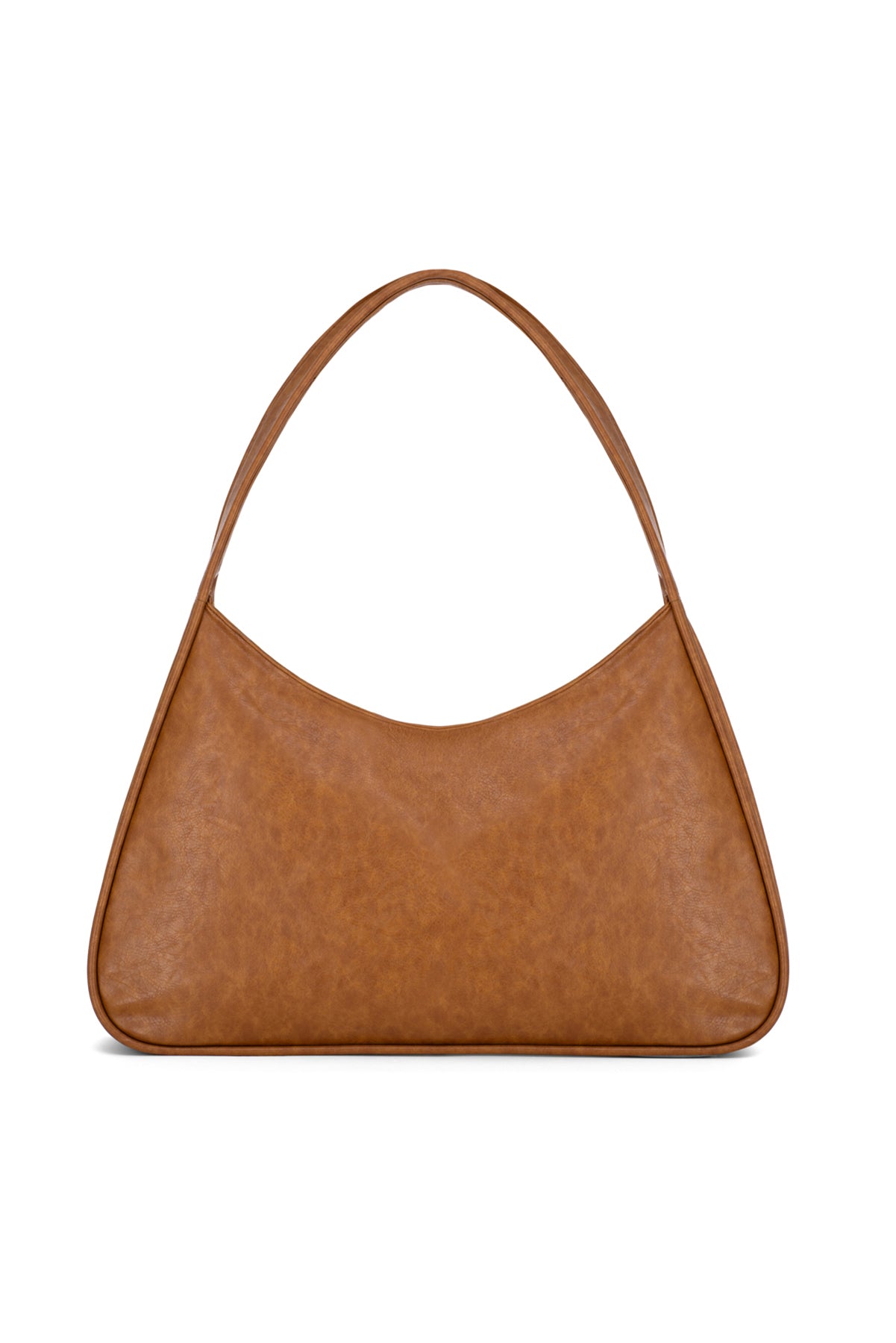 TABA BROWN ECO LEATHER XL SHOULDER BAG X NILKEM