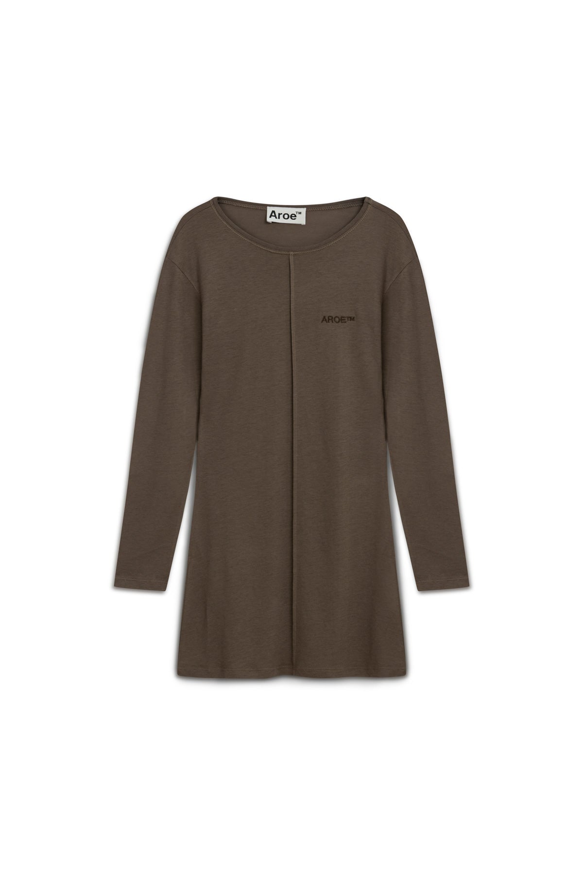 THIN SUMMER DRESS DARK BROWN