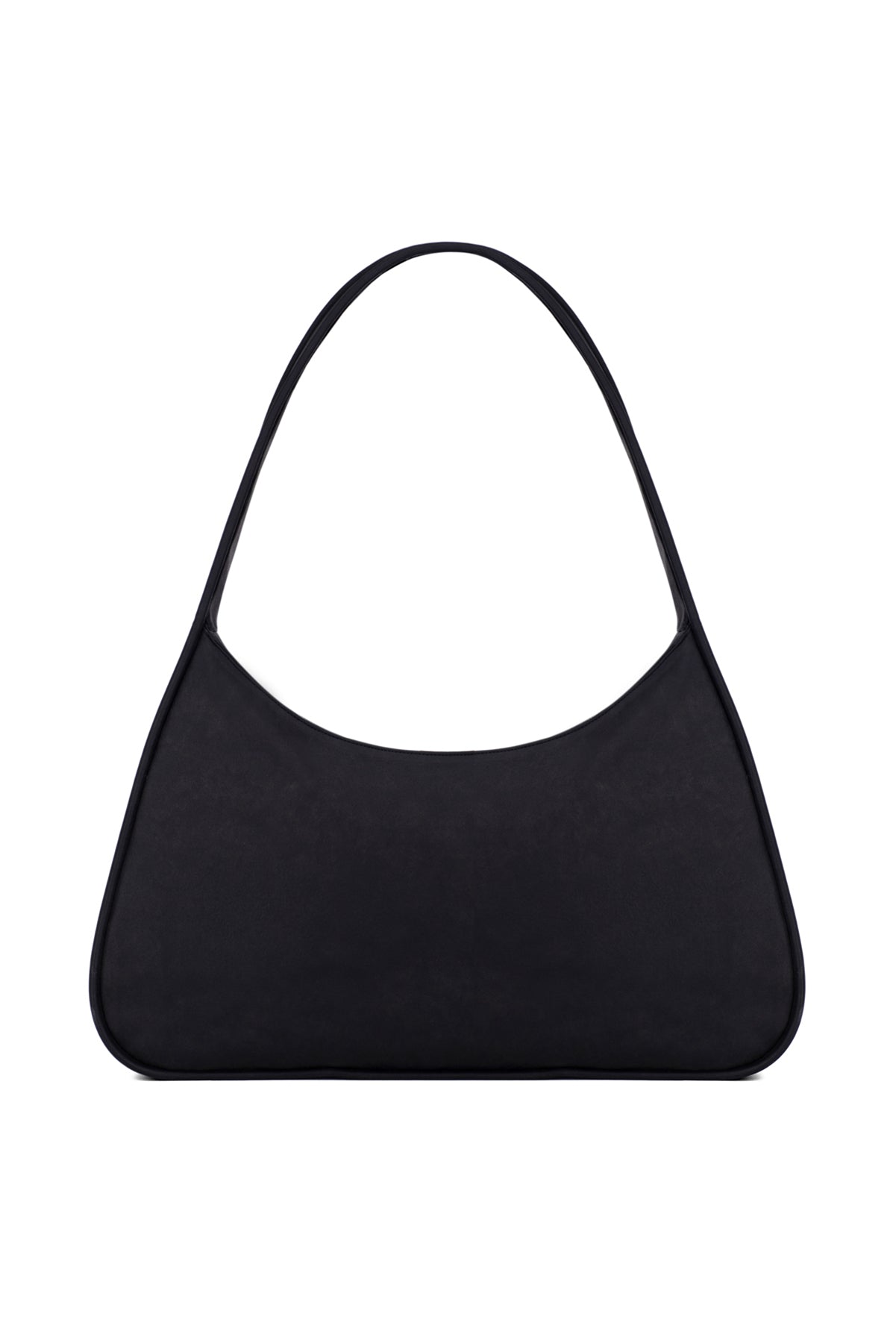 BLACK ECO NUBUCK LEATHER XL SHOULDER BAG X NILKEM