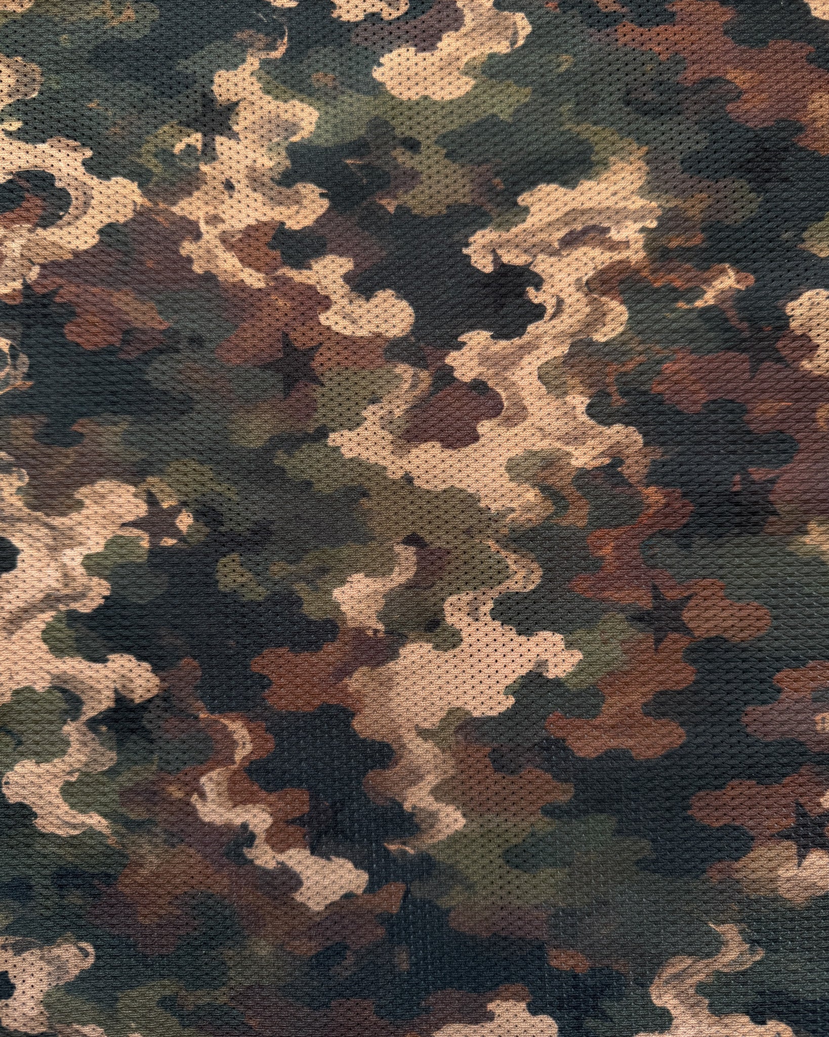 Mesh Smoke Camo Jort