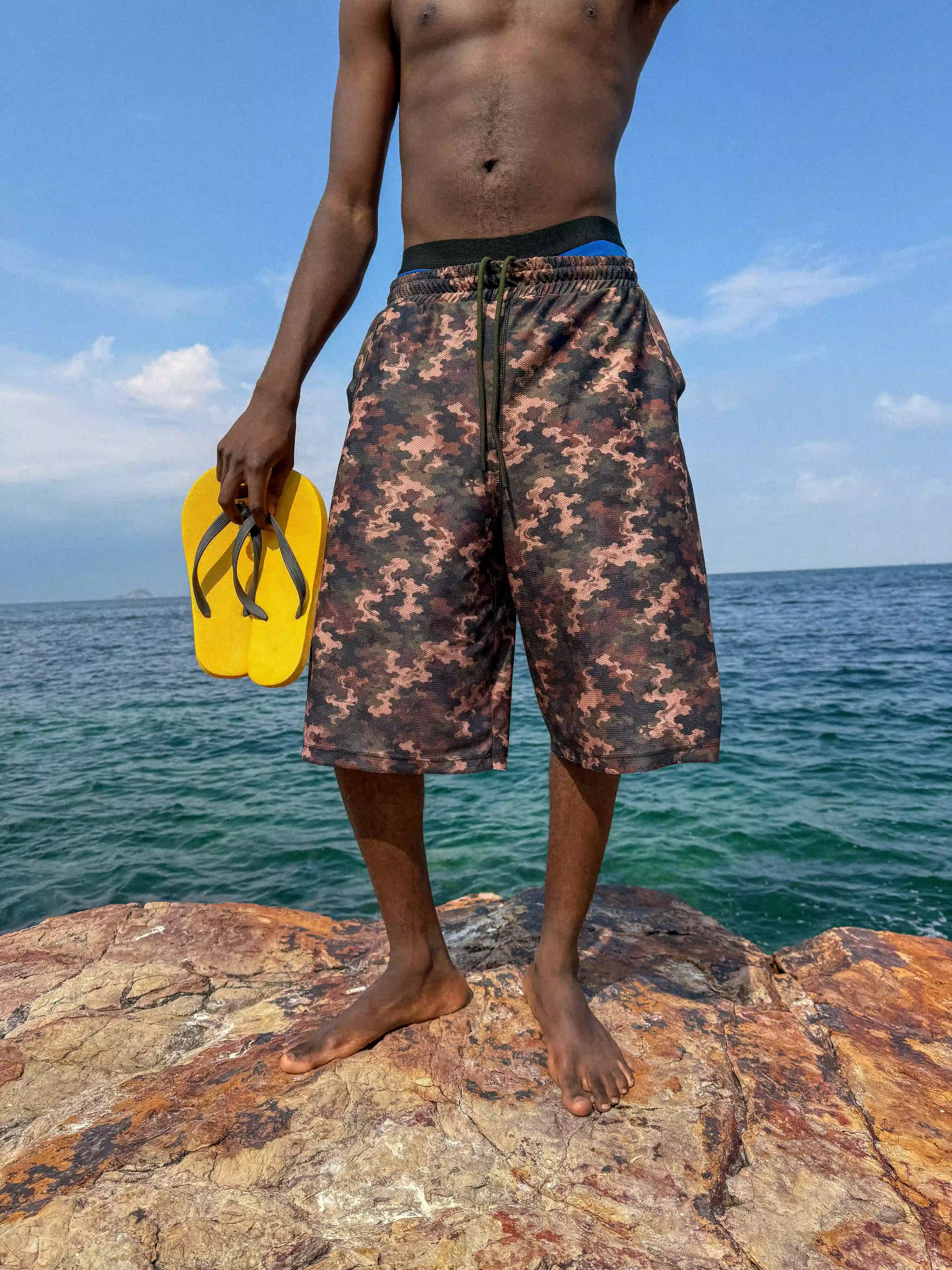 Mesh Smoke Camo Shorts