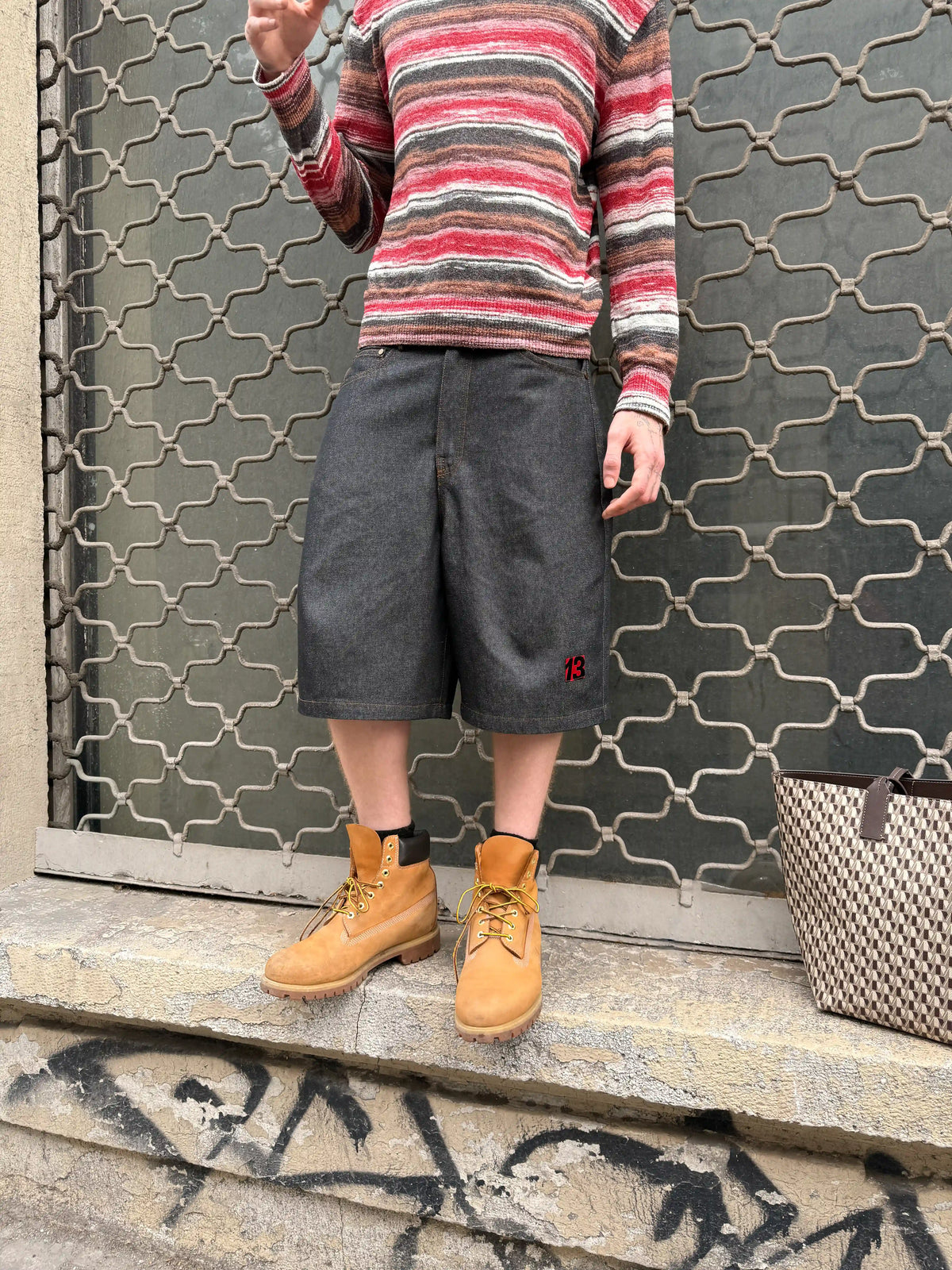 13 RAW DENIM JORTS