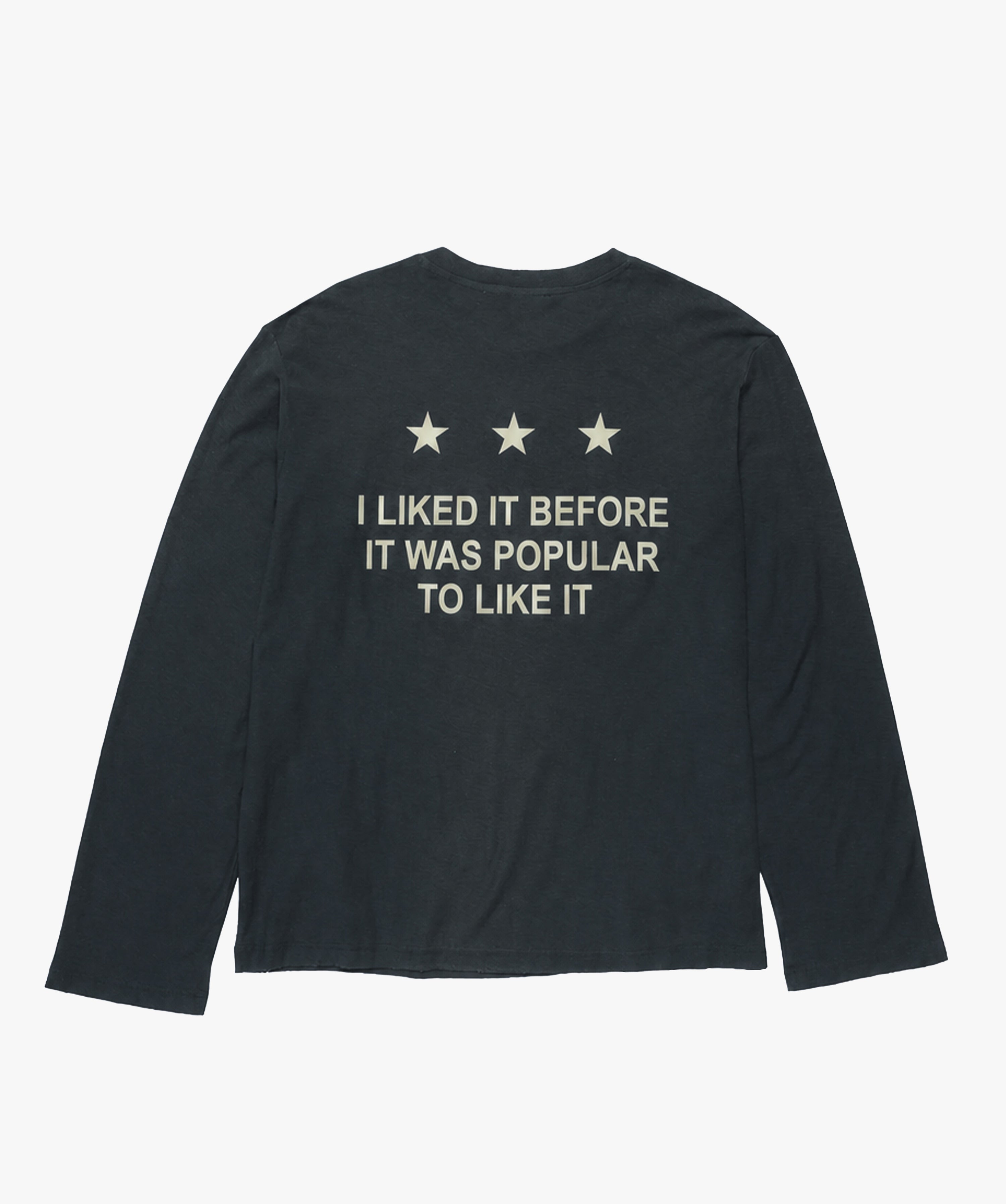 LIKED BEFORE LONG-SLEEVE DARK ANTHRACITE