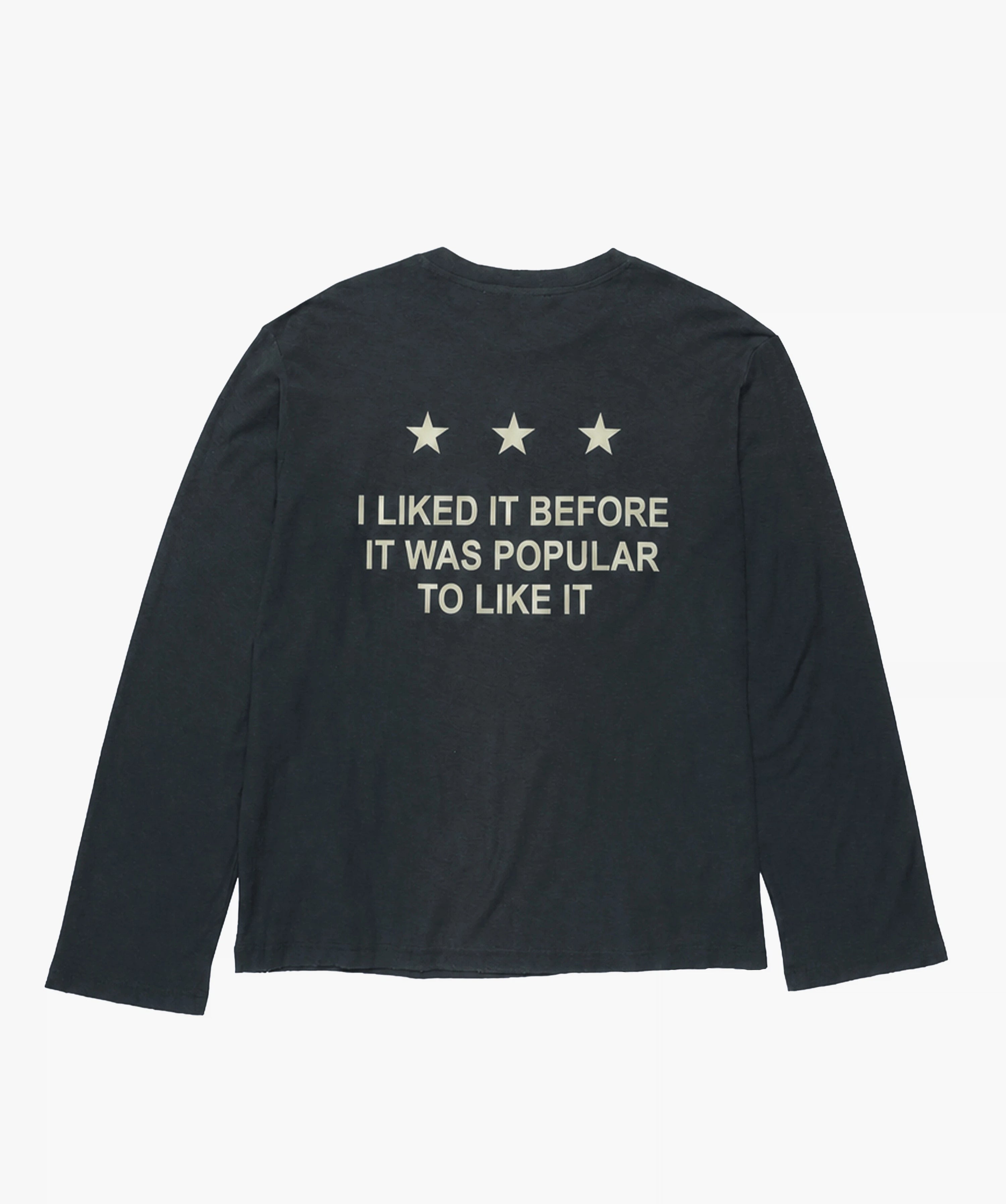 LIKED BEFORE LONG-SLEEVE DARK ANTHRACITE