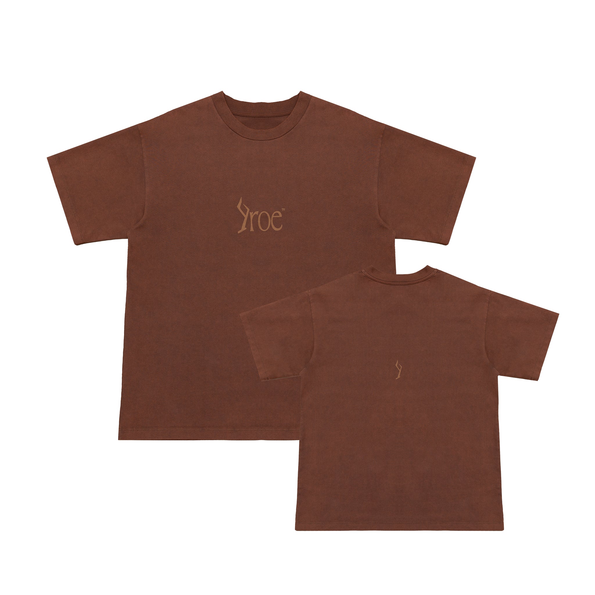 ICON WASHED BROWN T-SHIRT UNISEX