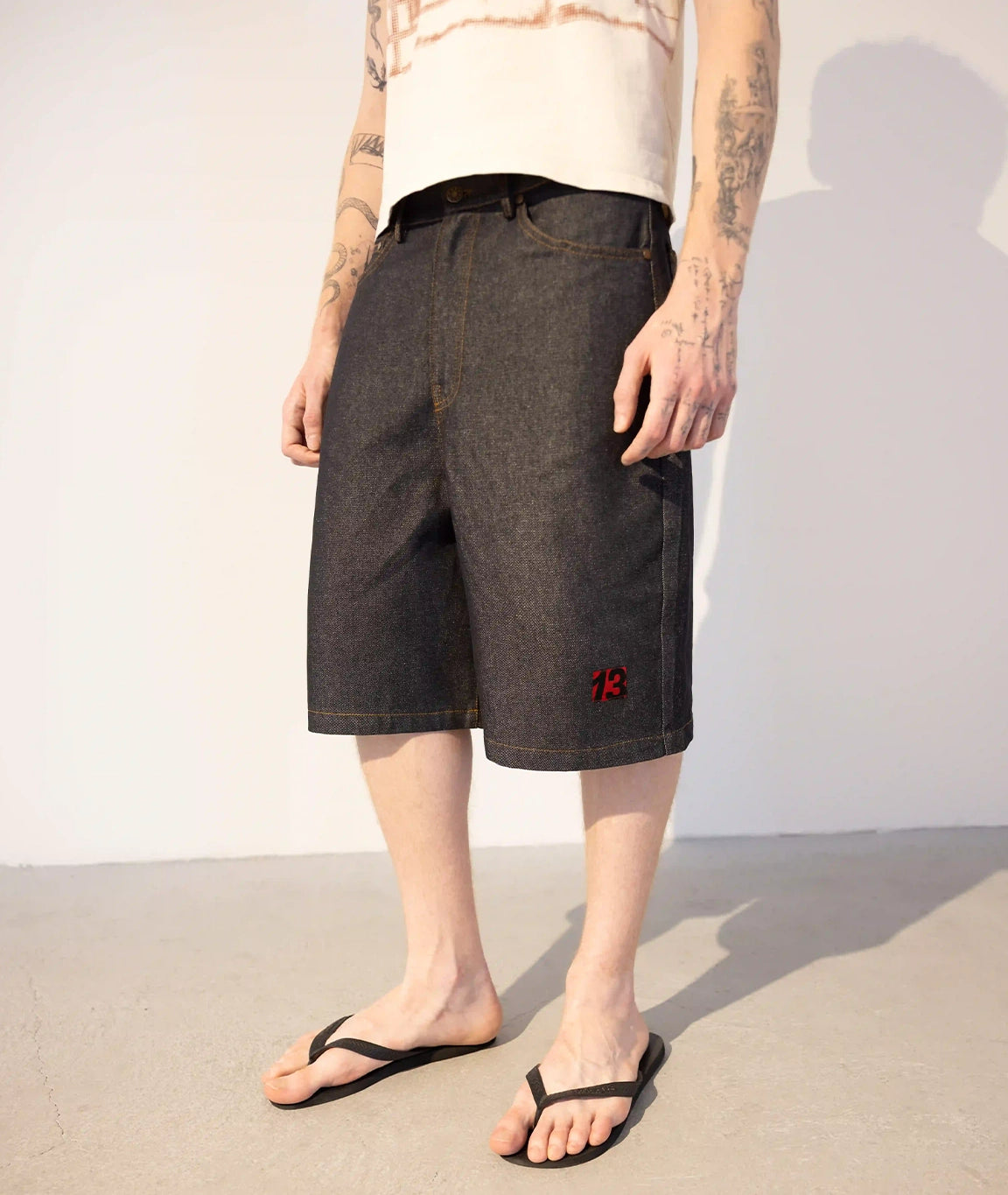 13 RAW DENIM JORT