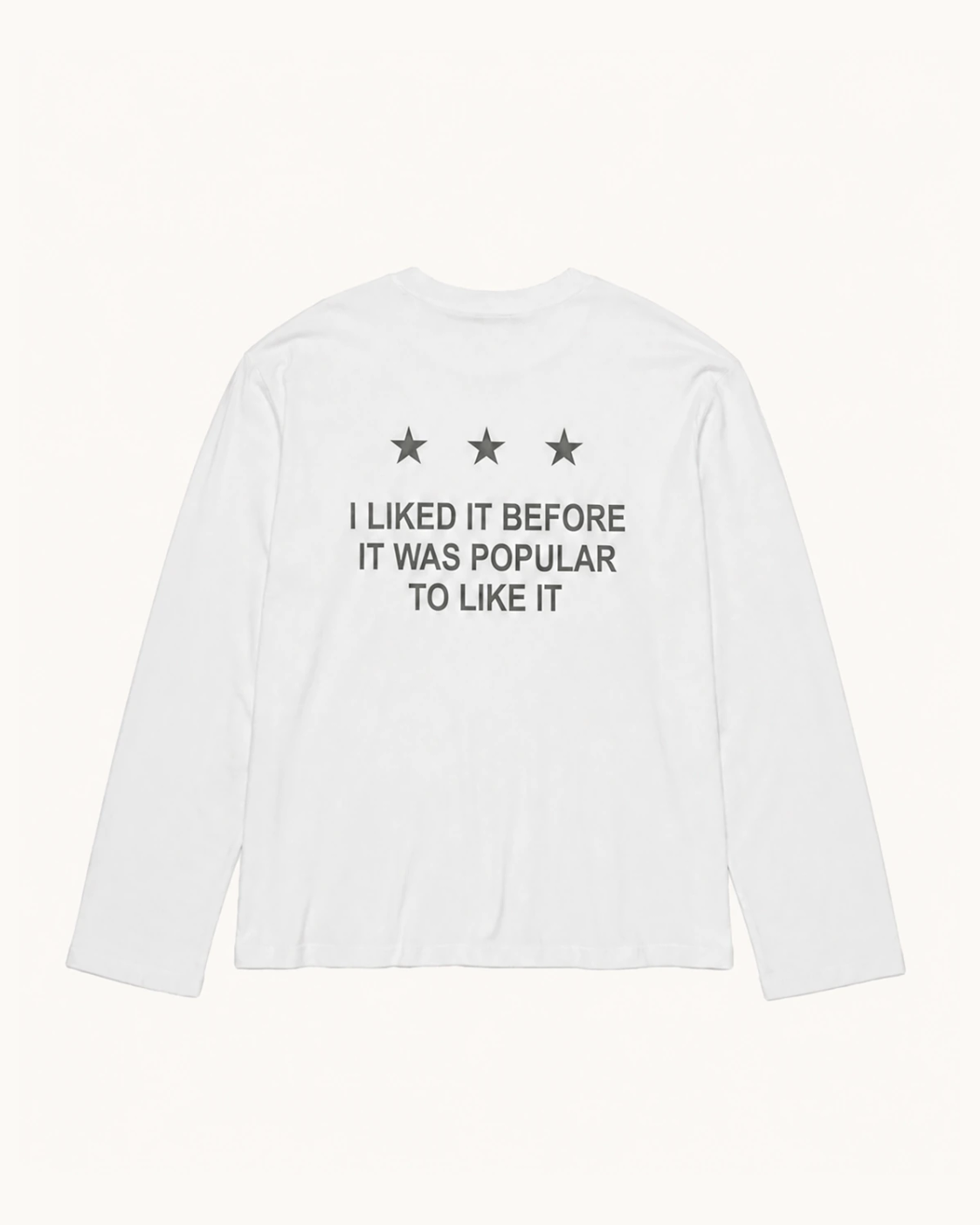 LIKED BEFORE LONG-SLEEVE WHITE